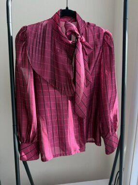 Vintage Magenta Blouse